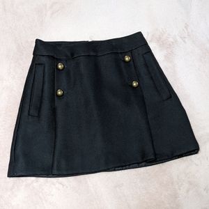 Express Mini Button Front Skirt